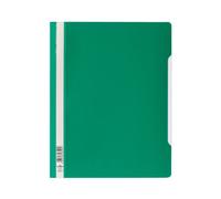 Durable 257005 Chemise à Lamelles Format A4+ avec Couverture Transparent Dos Vert Lot de 50