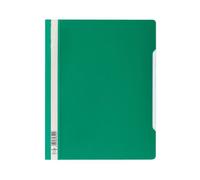 Durable - 257005 - Chemise a Lamelles Format A4+ avec Couverture Transparent Dos Vert Lot de 50