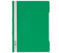 Durable 257305 Chemise à Lamelles Format A4 avec Couverture Transparent Dos Vert Lot de 50