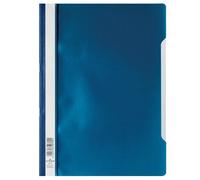 Durable 257307 Dossier PP à couverture Transparent Bleu foncé