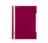 Durable 257335 Dossier PP à couverture Transparent Rouge pourpre