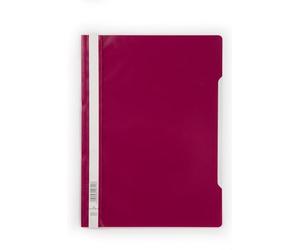 Durable 257335 Dossier PP à couverture Transparent Rouge pourpre
