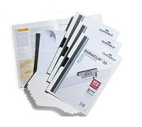 Durable 258602 Duraclip Job Kit Chemise Dossier de Présentation à Clip Métal A4 3 mm/30 feuilles Blanc Sachet de 3