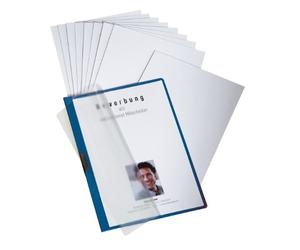 Durable 258607 Duraclip Job Kit Chemise Dossier de Présentation à Clip Métal A4 3 mm/30 feuilles Bleu Foncé Sachet de 3