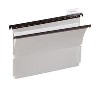 Durable 260110 Dossier Suspendu Pour Document Format A4 - Fond À Soufflets - Avec Cavaliers D'indexation - Coloris Gris Boîte De 25