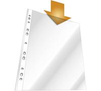 Durable 266819 Pochette Perforée pour Document Format A4 - Perforations Universelles 11 trous - Polypro Lisse 48 Microns - Boîte de 100