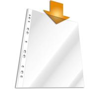 Durable 267319 Pochettes Perforées pour Document Format A4 - Perforations Universelles 11 trous - Polypro Lisse 48 Microns - Sachet de 40