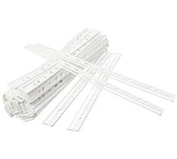 Durable 293502 Boîte de 50 baguettes à relier en plastique 11 trous Format A4 Blanc