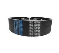 Durable 2pcs HTD 8M Synchronous Belts, C=1168/1176/1184/1192/1200/1208/1216/1224 Width 15/20/25/30/40mm HTD8M Timing Belt (Color : Width20mm, Size : 8M-1200)