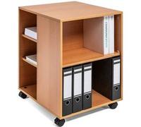 DURABLE Desserte multifonction 311347 74/59 – 6 étagères, ouverte sur 3 côtés, hêtre 528×748×592 mm