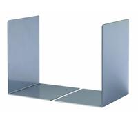 Durable 324323 Paire de Serre - Livres Petit Modèle Forme en L - Dimensions ((L x H x P)) 130 x 123 x 123 mm - en Acier Epoxy Coloris Argent Métallisé