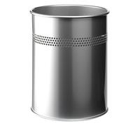 Durable 330023 Corbeille à Papier Métal Ajouré 15L Argent