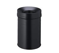 Durable 332501 Corbeille à Papier Anti-Éraflure + Métal 15L Noir