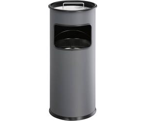 Durable 333058 Corbeille à papier 17 l métal (Ø x H) 260 mm x 620 mm anthracite avec cendrier 1 pc(s)