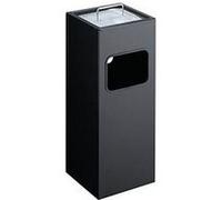 Durable 333101 cendrier sur pied carrée en métal avec sable noir G