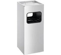 Durable 333123 Cendrier Sur Pied Carrée En Métal Avec Sable Argent