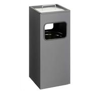 Durable 333158 Cendrier sur pied carrée en métal avec sable Anthracite