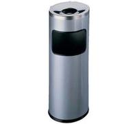 Durable 333223 cendrier sur pied en métal avec couvercle étouffoir argent Argent G