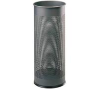 Durable 335058 Porte-Parapluies avec Perforations 28,5 Litres Hauteur 62 cm en Métal Coloris Anthracite