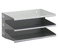 Durable 335910 Support de Tri (avec 3 Étagères), pour Table Ou Mur, Gris