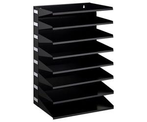 Durable 336101 Trieur Horizontal 8 Compartiments Noir