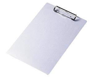 Durable 339023 Plaque Porte - Bloc en Aluminium Recyclé - pour Bloc Format A4 Coloris Argent Métallisé