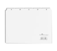 Durable 365002 Intercalaire De Classement Onglet Avec Index Alphabétique Pvc Blanc