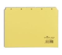 Durable Intercalaires 365004, jeu de 25 onglets imprimés A-Z, format A5, jaune