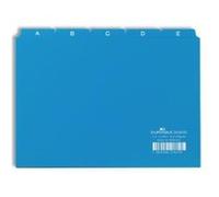 DURABLE Intercalaires 365006 – Jeu de 25 A5, onglets imprimés A–Z, Bleu