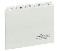 Durable 366002 Intercalaire De Classement Onglet Avec Index Alphabétique Pvc Blanc