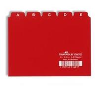 Durable 366003 jeu de 25 intercalaires avec onglets imprimés a z format a6 rouge G
