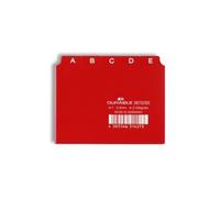 Durable 367003 jeu de 25 intercalaires avec onglets imprimés a z format a7 rouge