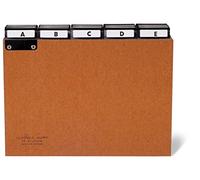 Durable 425511 Jeu de 25 Intercalaires Rigides Format A5 Paysage avec Divisions 5/5 - Onglets Rivetés à Fenêtre - Insertions Interchangeables