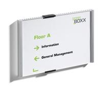 Durable 480523 Support De Panneau Et Stand D'information Acrylique Argent