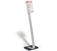 Durable 481823 support de panneau et stand d'information A4 Acrylique Argent