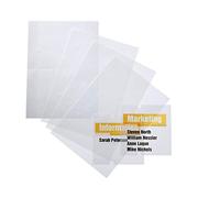 Durable 483119 Planche d'Insertion A4 pour Plaque de Porte Crystal Sign 148 x 105 mm