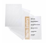 DURABLE Planche d'insertion 483519 A4 (210 x 297 mm) pour plaque de porte Crystal Sign