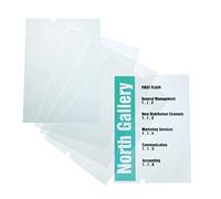 Durable 483719 Crystal Sign Refill Film Inscriptible Edp, 297 x 420 mm, pour Le Support de Sol 4819, Sac de 10 Feuilles, Transparent