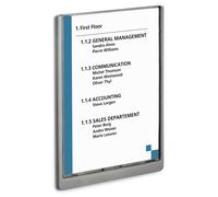 Durable 486737 Support De Panneau Et Stand D'information A4 Plastique Graphite