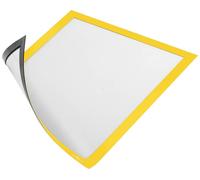 Durable 486904 DURAFRAME® Magnetic Cadre d'information magnétique DIN A4 jaune (l x H) 236 mm x 323 mm 5 pc(s)