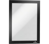 Durable 487101 Duraframe Sachet de 2 Cadres d'Affichage Repositionnables A5 Noir