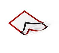 DURABLE Cadre d'affichage Duraframe 487203 A4 Rouge dos adhésif - Lot de 2