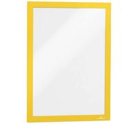 Durable 487204 DURAFRAME® Info-Rahmen Cadre d'information autocollant DIN A4 jaune (l x H) 236 mm x 323 mm 2 pc(s)