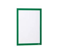 DURABLE Cadres magnétiques Duraframe 487205 – A4 repositionnables, lot de 2, vert