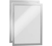 Durable 487223 DURAFRAME A4 - 4872 Cadre dinformation autocollant DIN A4 argent (l x H) 236 mm x 322 mm 2 pc(s)