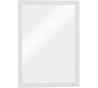 Durable 488202 Duraframe Pochette Cadre d'Affichage Dos Adhésif pour Document A4 Blanc - Lot de 10