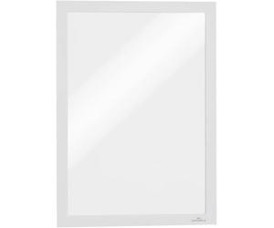 Durable 488202 Duraframe Pochette Cadre d'Affichage Dos Adhésif pour Document A4 Blanc - Lot de 10