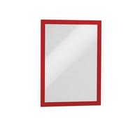 DURABLE Cadre d'affichage magnétique Duraframe A4 – Rouge/Noir