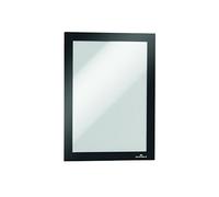 Durable 489801 Duraframe Pochette Cadre d'Affichage Dos Adhésif pour Document A5 Noir Sachet de 1