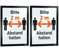 Durable 489901 Duraframe Pochette Cadre d'Affichage Dos Adhésif pour Document A4 Noir Sachet de 1 (Lot de 2)